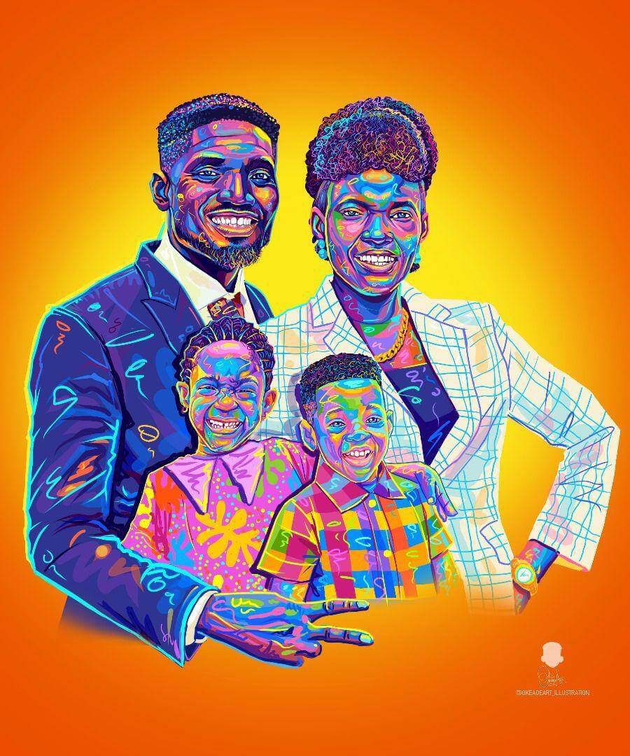 Taiwo Adetola with congregation